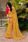 Innayat By Lt 60grm Chiffon Printed Saree Exporters In India